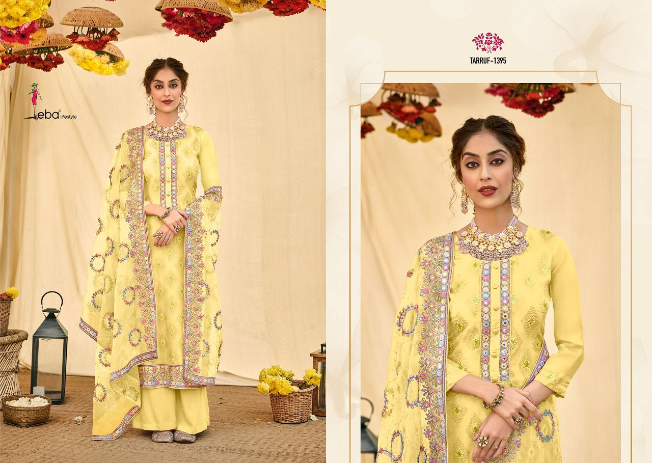 Eba Tarruf New Embroidery Fancy Festive Wear Designer Salwar Kameez Collection